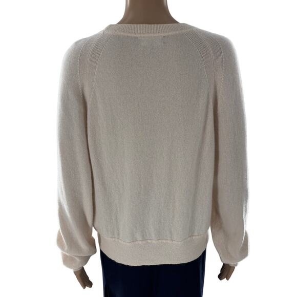 J. Crew Heather Muslin Cream Cashmere Crewneck Pullover Sweatshirt - Picture 7 of 9